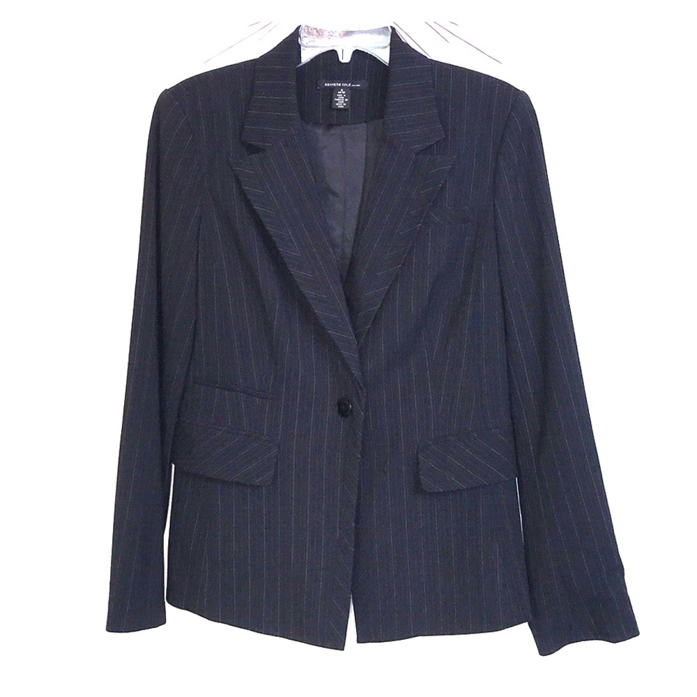 Kenneth Cole black  women classic blazer 8 EUC